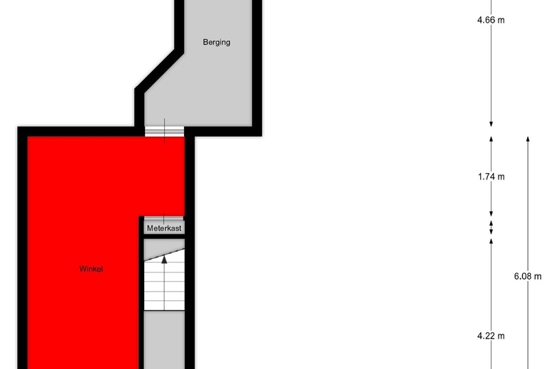 WinkelruimteaanMagdalenenstraat 12<br/> inAlkmaar