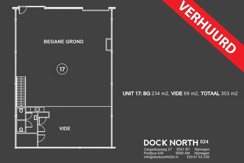 BedrijfsruimteaanCargadoorweg 17<br/> inNijmegen