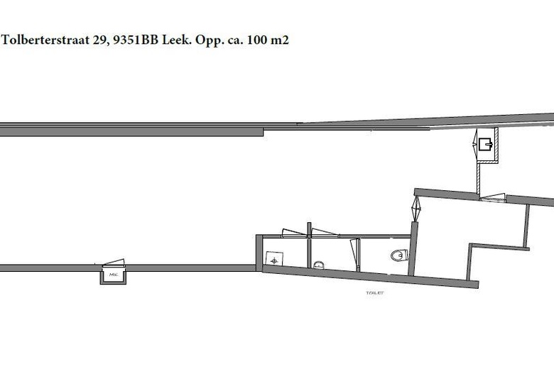 WinkelruimteaanTolberterstraat 29<br/> inLeek