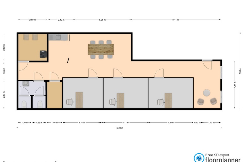 KantoorruimteaanWillemskade 20<br/> inLeeuwarden