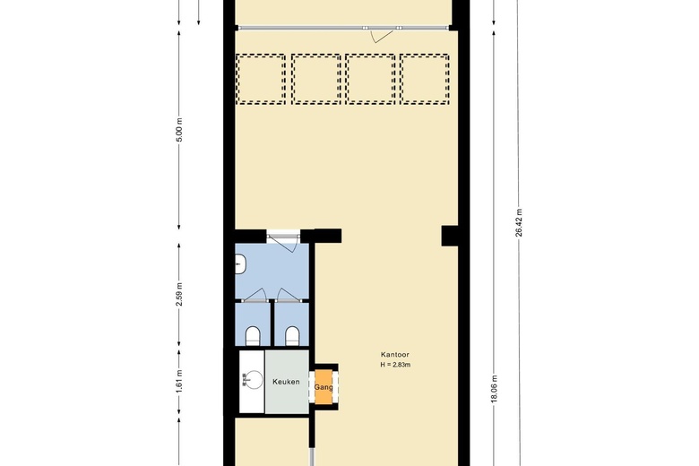 Kantoorruimte Amsterdam - Nassaukade 155 H - Foto 24