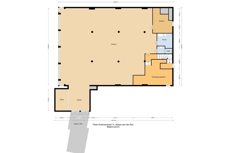 WinkelruimteaanPieter Doelmanstraat 14<br/> inAlphen aan den Rijn