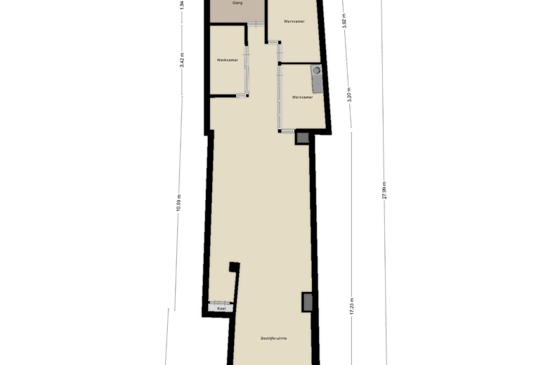 WinkelruimteaanWolleweverstraat 14<br/> inHarderwijk