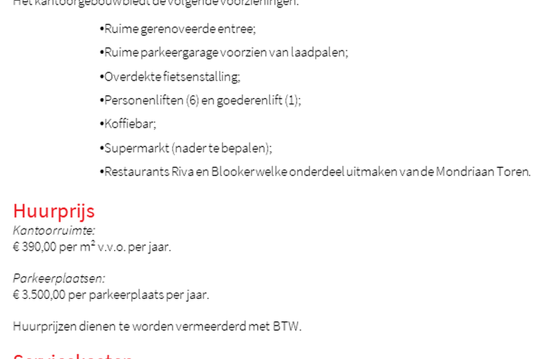 KantoorruimteaanAmstelplein 6<br/> inAmsterdam