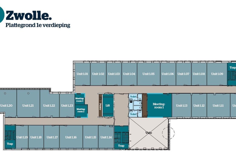 KantoorruimteaanZuiderzeelaan 27 - 41<br/> inZwolle
