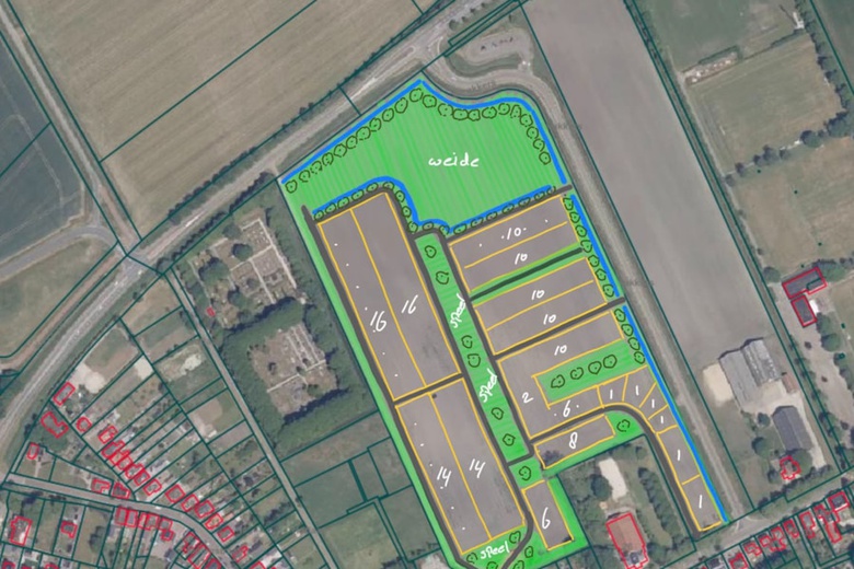 KavelaanOosterstraat 14<br/> inScheemda