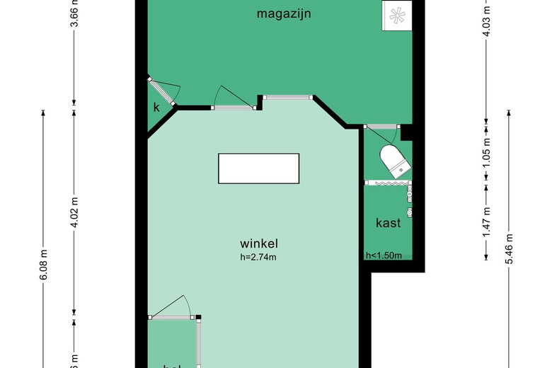 WinkelruimteaanVan Woustraat 41 H<br/> inAmsterdam