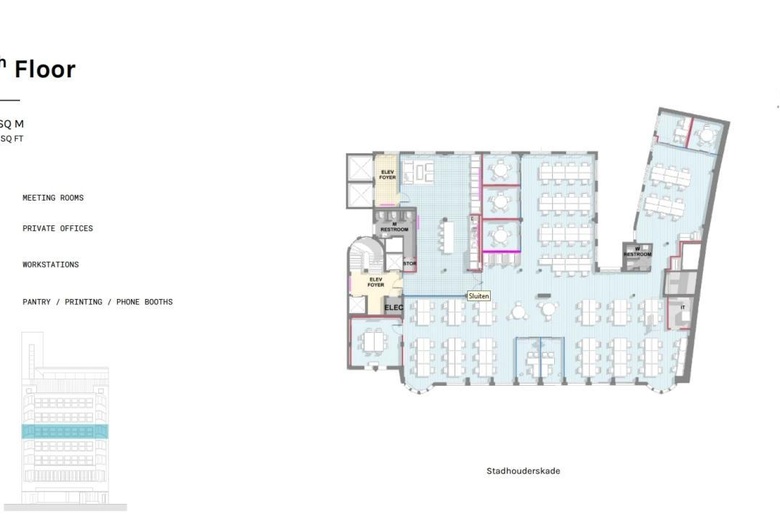 Kantoorruimte Amsterdam - Stadhouderskade 5 - Foto 2