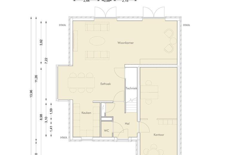 KantoorruimteaanGezelweg 30<br/> inZeewolde