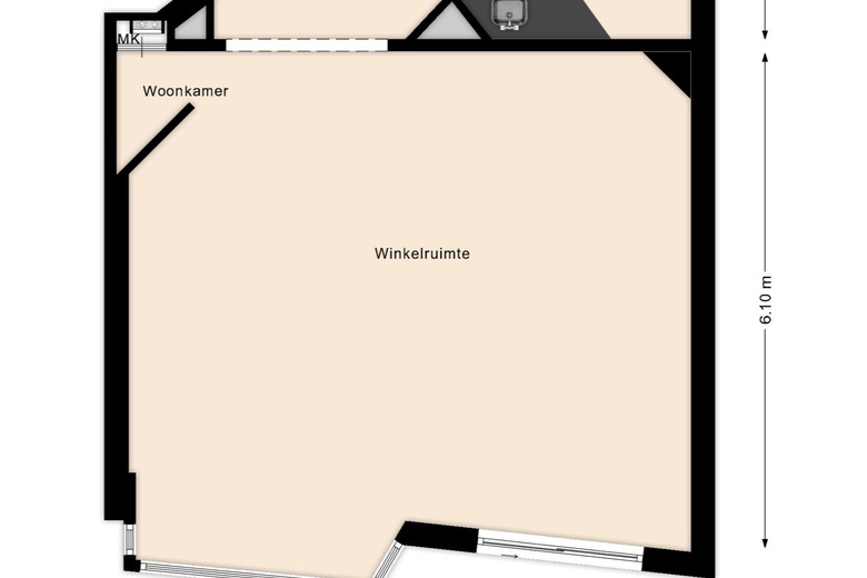 WinkelruimteaanDorpsstraat 524<br/> inNoord-Scharwoude