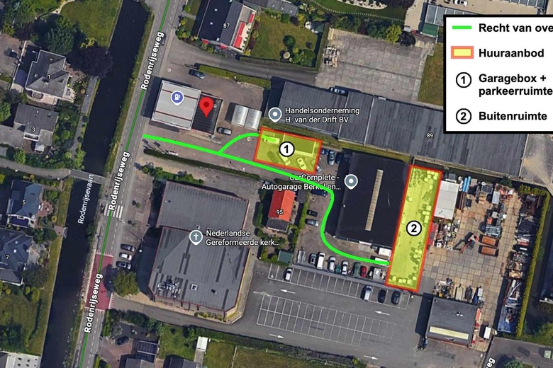 BedrijfsruimteaanRodenrijseweg 91<br/> inBerkel en Rodenrijs