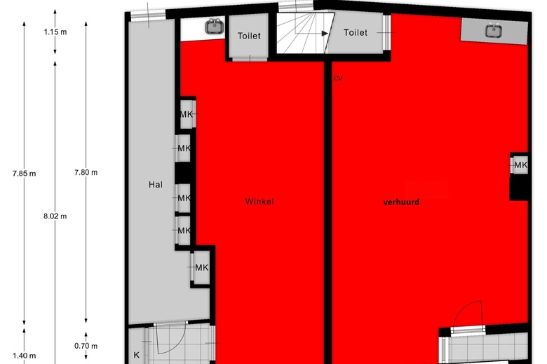 WinkelruimteaanHoogstraat 19<br/> inAlkmaar