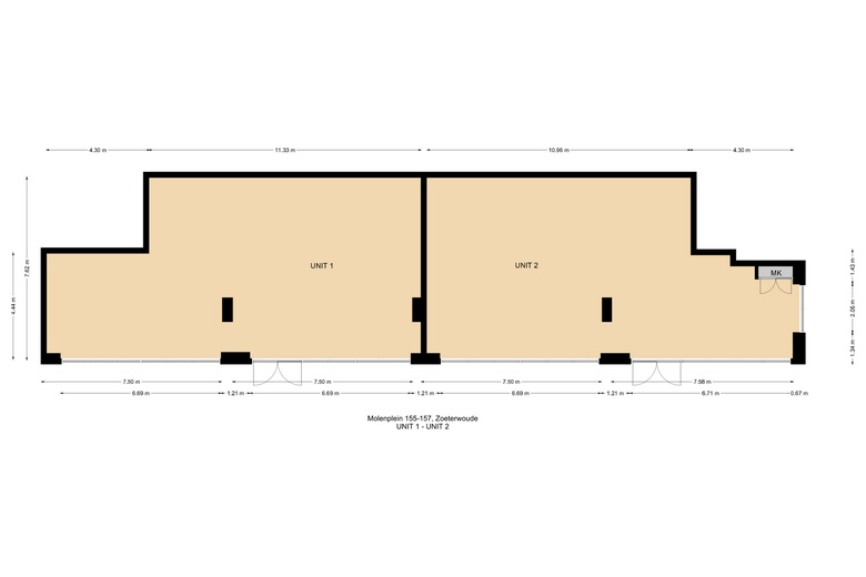 WinkelruimteaanMolenplein 157<br/> inZoeterwoude WinkelruimteaanMolenplein 157<br/> inZoeterwoude