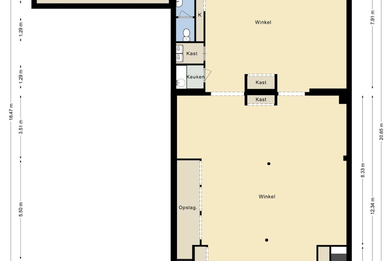 WinkelruimteaanAlbert Cuypstraat 268 - 270<br/> inAmsterdam