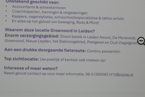 Kantoorruimte te huur Leiden - Floris Versterlaan 62 G