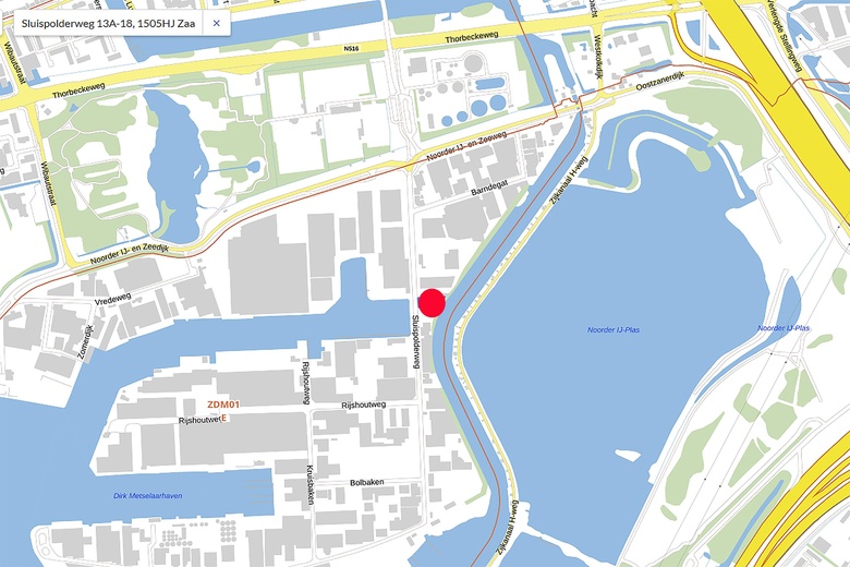 BedrijfsruimteaanSluispolderweg 13 A 18<br/> inZaandam