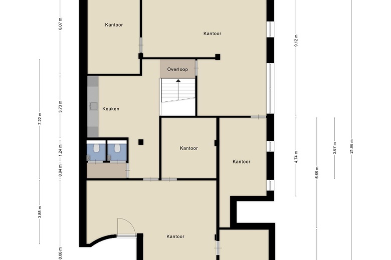 KantoorruimteaanBoterstraat 12 A<br/> inSchiedam