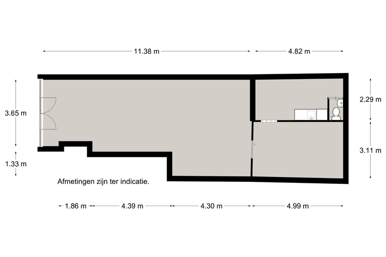 WinkelruimteaanHaarlemmerstraat 186<br/> inLeiden
