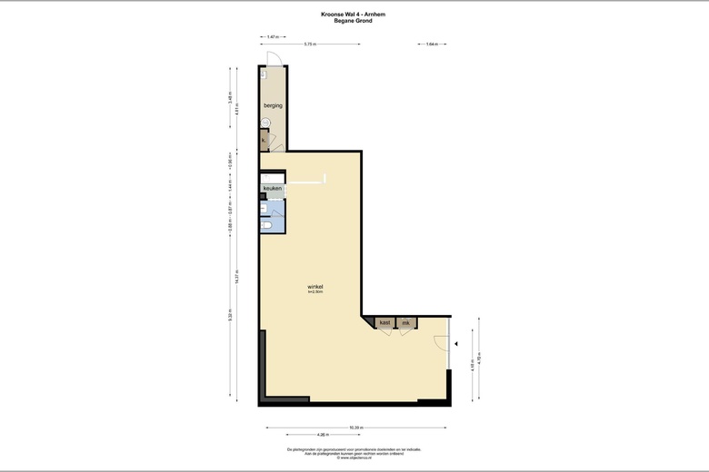 WinkelruimteaanKroonse Wal 4<br/> inArnhem