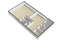 Bekijk foto 5 van eenheid 1 aan de Rhoneweg 16 in Amsterdam