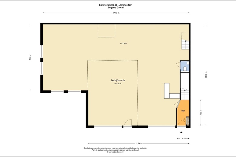 BedrijfsruimteaanLimmerick 86<br/> inAmsterdam