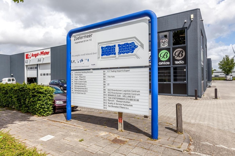 BedrijfsruimteaanArgonstraat 112<br/> inZoetermeer BedrijfsruimteaanArgonstraat 112<br/> inZoetermeer
