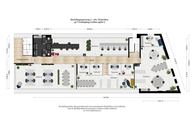 KantoorruimteaanSteinhagenseweg 2A t/m 2N 0 ong<br/> inWoerden