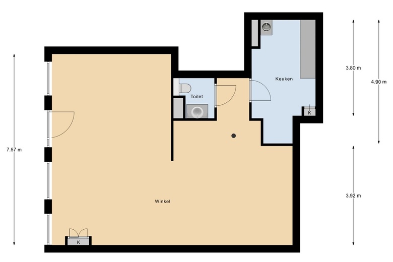WinkelruimteaanLange Vorststraat 77<br/> inGoes