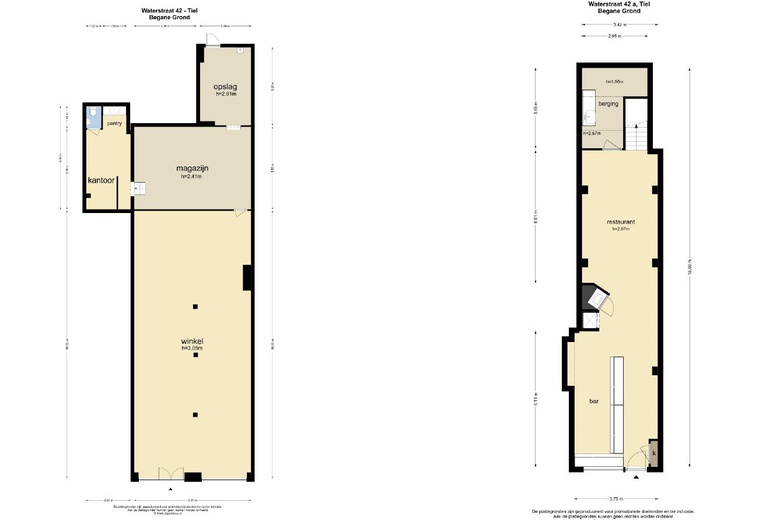 WinkelruimteaanWaterstraat 42 /42a<br/> inTiel
